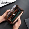Baellerry Moda Hombre Carteras Largas Diseño Vintage Tarjetero Billetera para Hombre Masculino Cremallera Bolsos de Mano