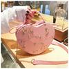 1pc Floral Heart Crossbody Bag for Women, Stylish PU Satchel with Zipper Closure, Pink or Green Embroidered Design, Perfect for Casual Outings