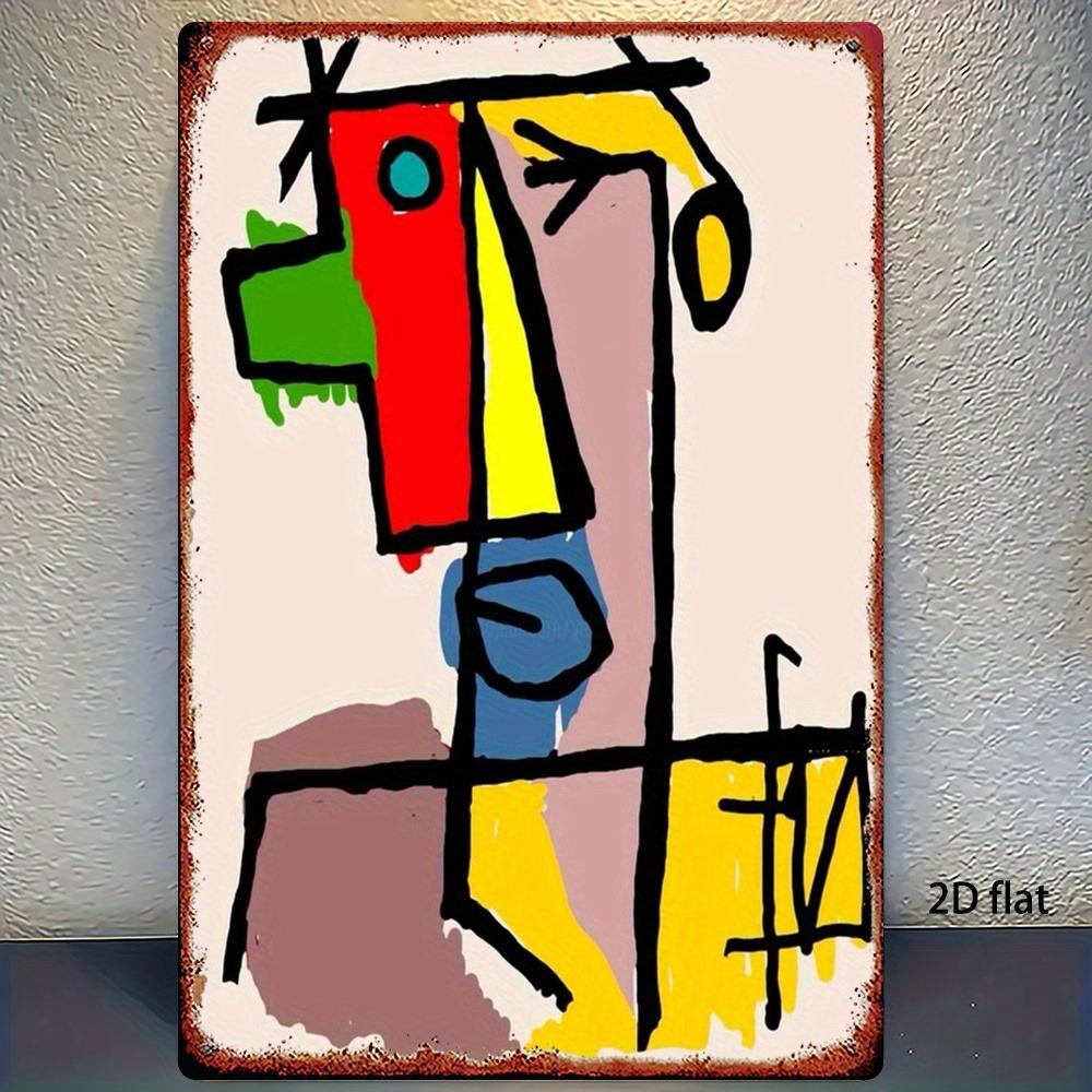 Vintage Metal Tin Sign 8x12 Inch - Abstract Art 2D Decor for Home Kitchen Farm Cafe Bar Garage, Classic Antique Design