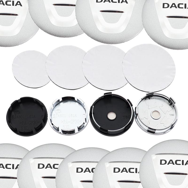 

4pcs 56mm 60mm 65mm 68m car emblem Wheel Center Hub Cap Rim refit Creative badge covers decoration sticker accessories For DACIA 56mm wheel sticker старый серебряный