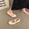 Retro gentle bow ladyshoes flat shoes ballet shoes early autumn evening shoes French soft-soled single shoes women's shoes