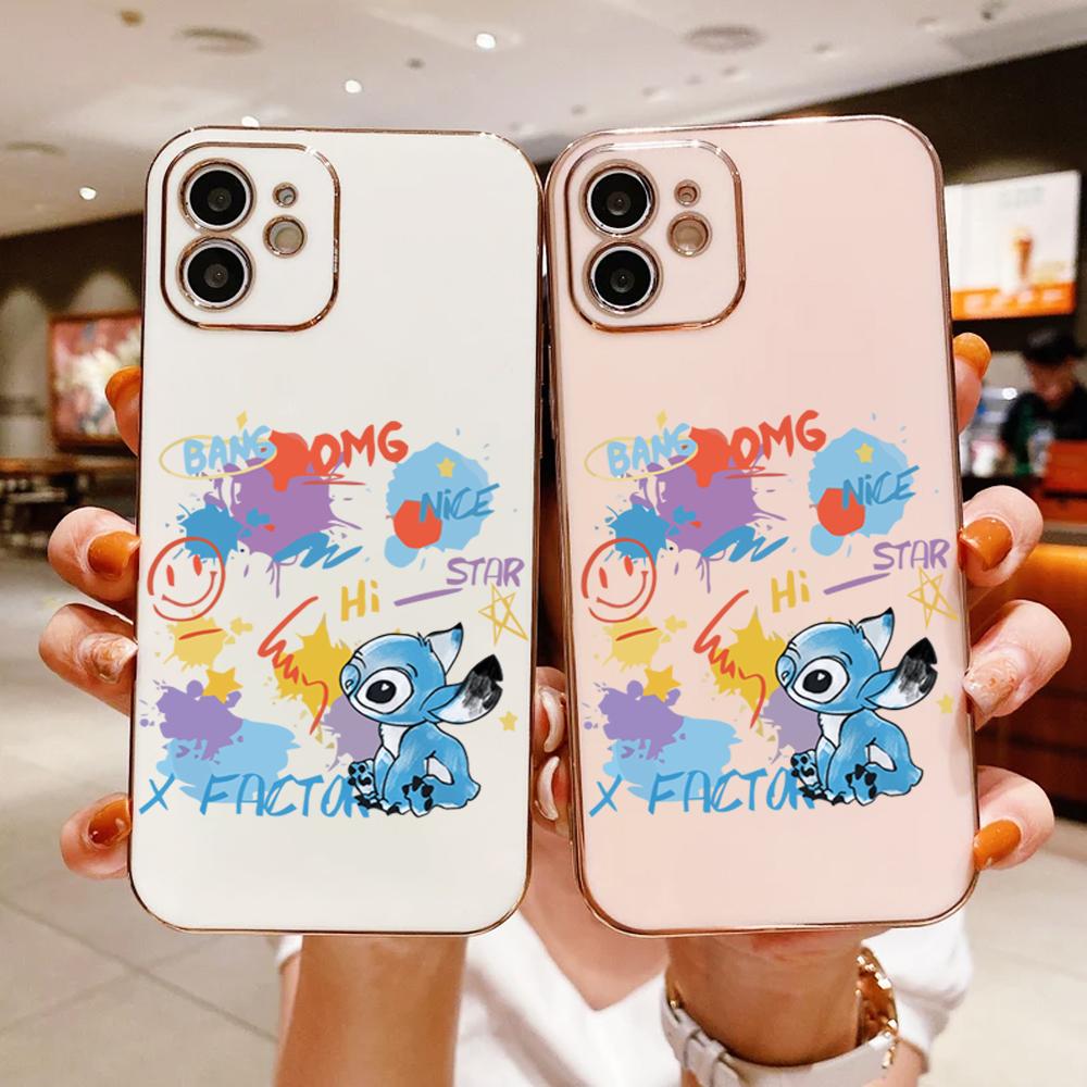 

Мультяшный сумасшедший стежок, мягкий чехол с квадратным краем и покрытием для телефона, роскошный чехол из ТПУ с покрытием для телефона OPPO Reno Realme