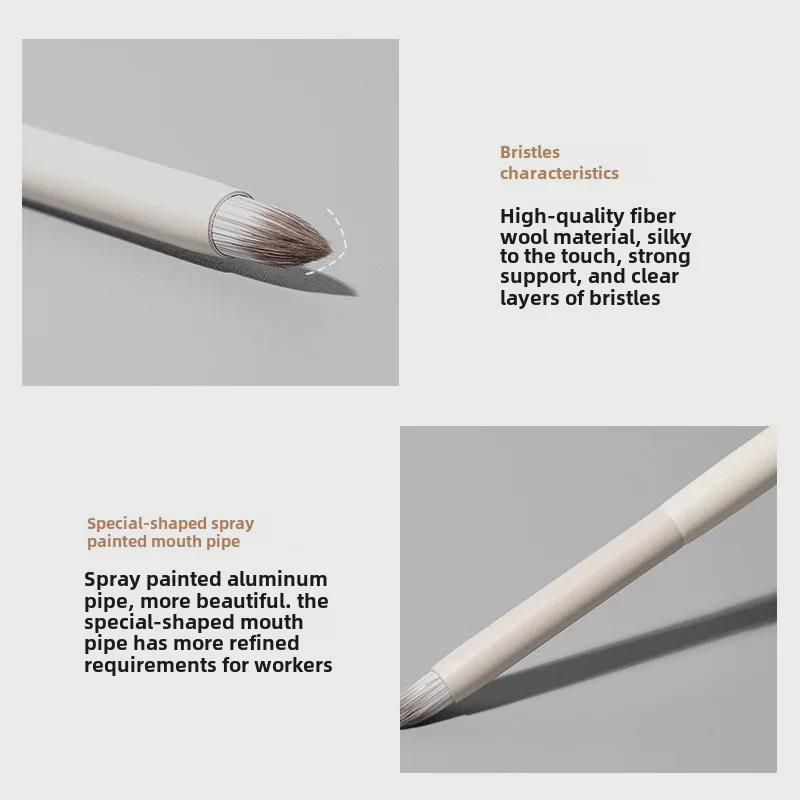 New Cloud Porcelain Pencil Head Concealer Brush: Precise Tool for Nasolabial Folds, Tear Grooves, Eye Bags, and Dark Circles.