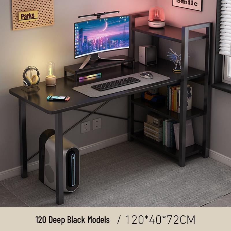 Multifunctional Corner Desk with Bookshelf - Perfect for Home Office or Bedroom