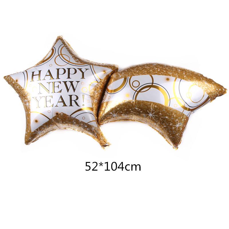 New Year’s Eve Wine Bottle & Party Decoration Aluminum Foil Balloons