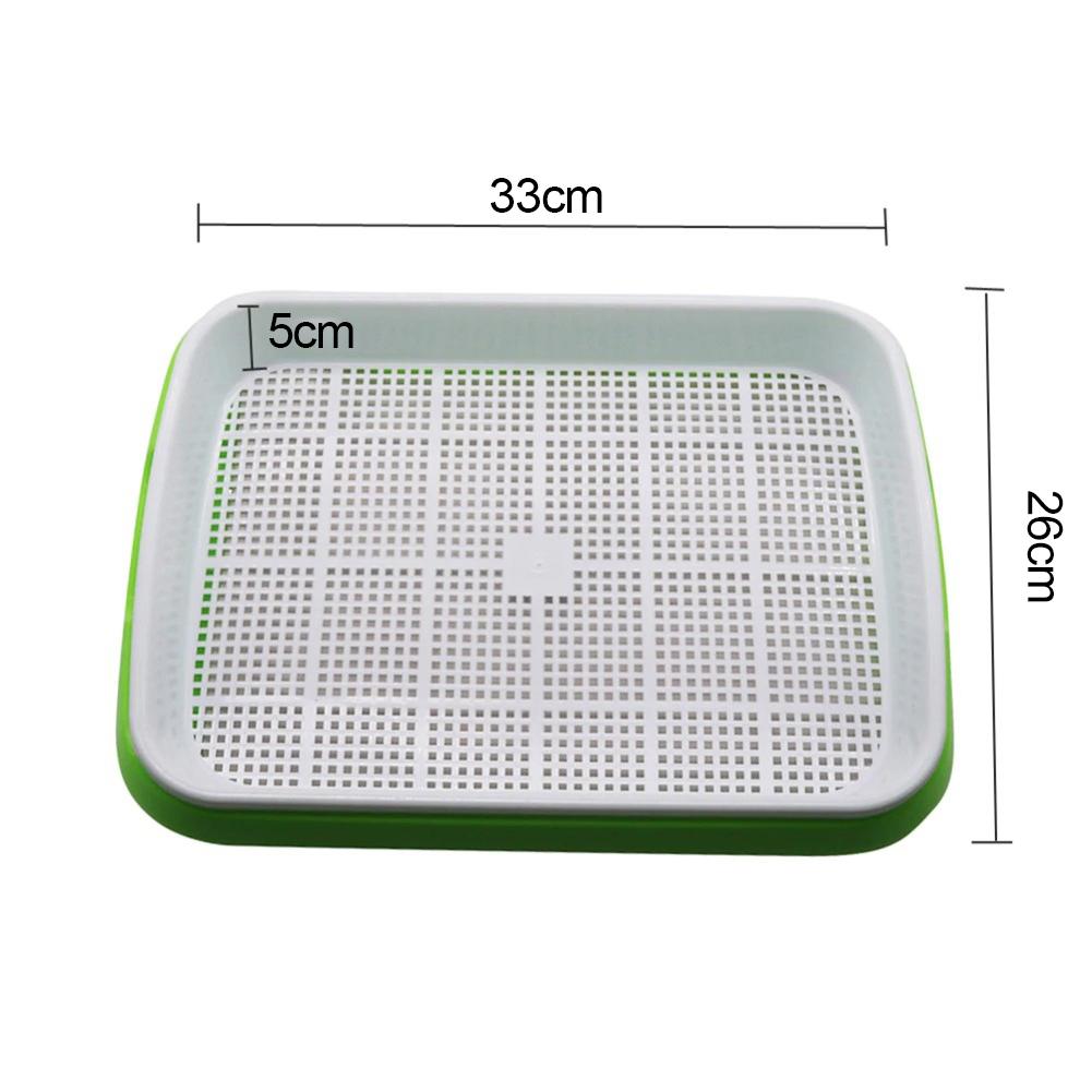 1pcs Planting Trays Grow Basket Hydroponics Microgreens Tray Double Layer Garden Germination Sprout Plate Nursery Pots Tray