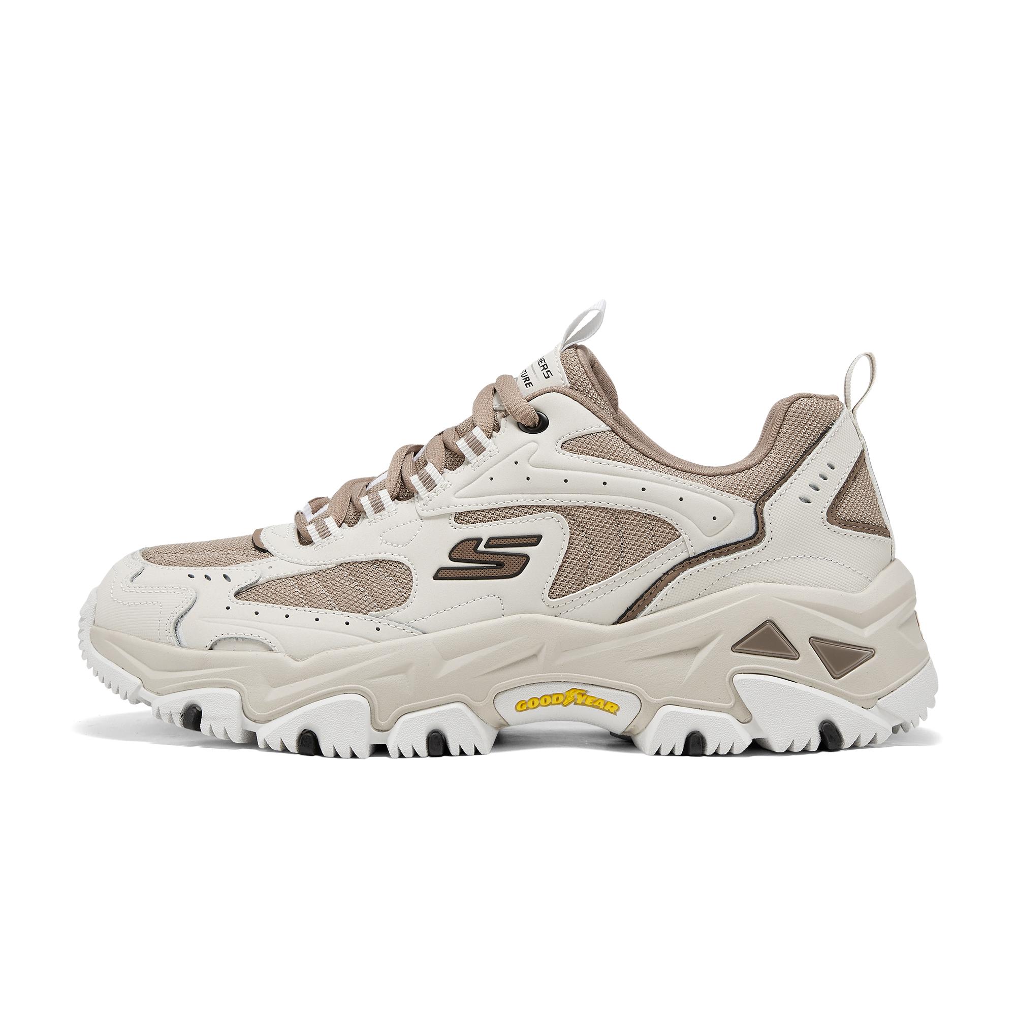 Skechers Cloudland Shoes Outdoor Aesthetics Fashion Lightweight Cushioning Sports Hiking Men Hiking Shoes Light-Brown 237426-NTBR 43