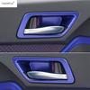 Head Light Lamp Handle Bowl Shift Gear Knob Steering Wheel Cover Trim For Toyota C-HR CHR 2016 -  Blue Accessories Interior