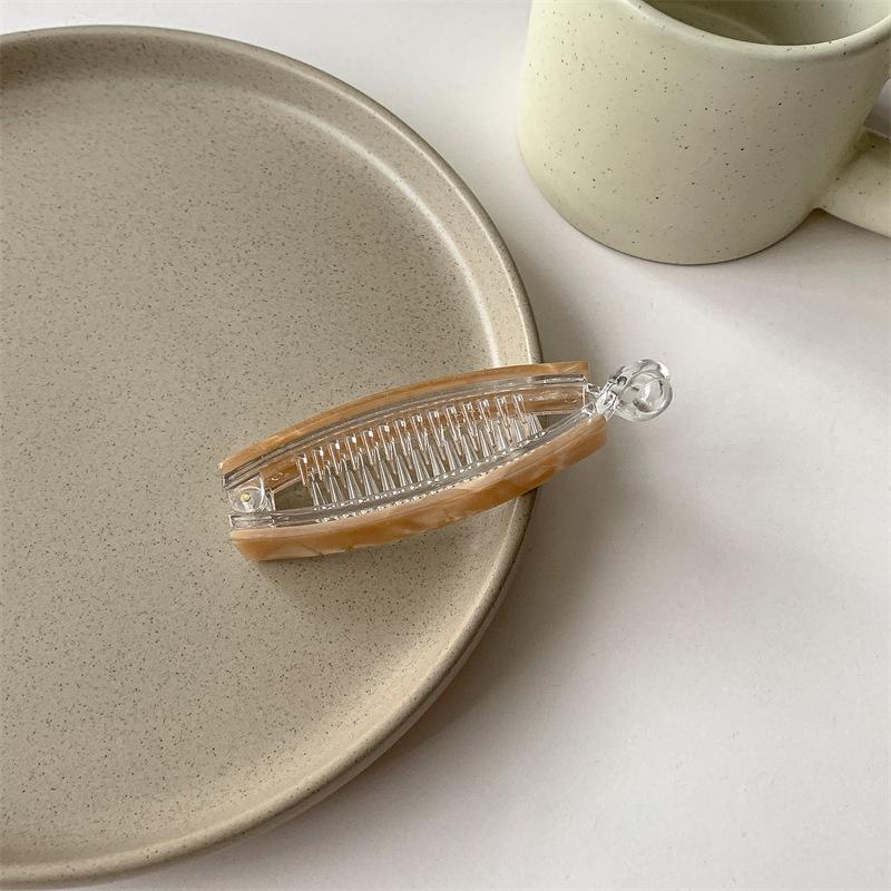 Neue Farbe Pan Haar Banane Clip Licht Luxus Stein High-End-Mode Pferdeschwanz Clip Haarschmuck Haarnadel