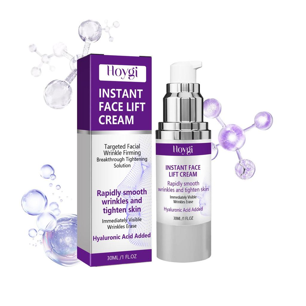 Instant Face Lift & Tightening Cream, Lifts & Firms Light Beige with Retinol, Collagen & Hyaluronic Acid, Moisturizes, Hydrates & Plumps Firming Cream