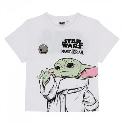 Star Wars The Mandalorian Boys Grogu Cotton Blend T-Shirt