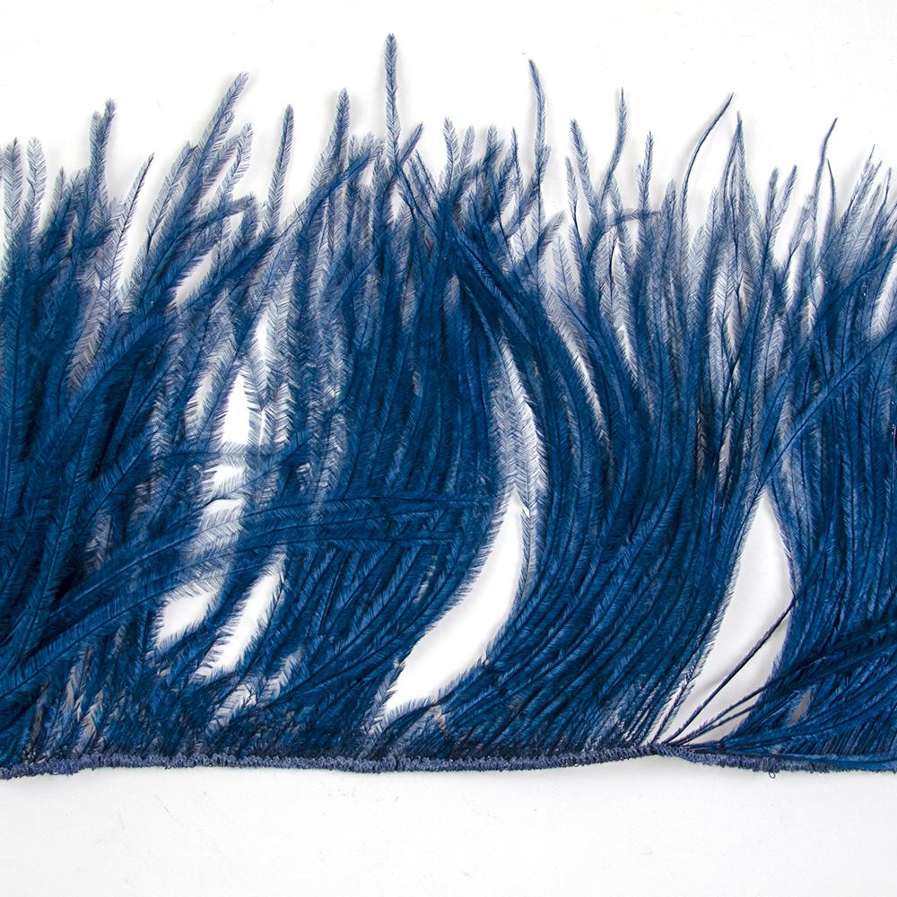 Feather1Meter Ostrich Feathers Fringe Trimming String 10-15/15-18/18-22cm Plumes Ribbon For Crafts Dress Sewing Accessories