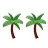 5Pcs Coconut Palm Tree Embroidered Patch Iron on Patch DIY Sewing