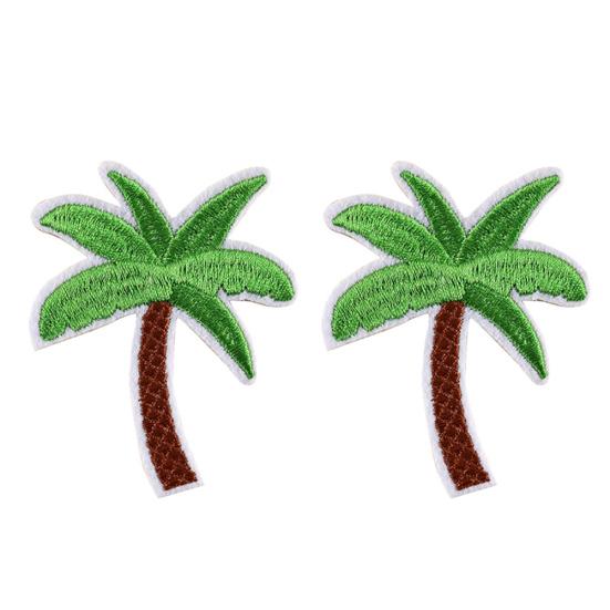 5Pcs Coconut Palm Tree Embroidered Patch Iron on Patch DIY Sewing