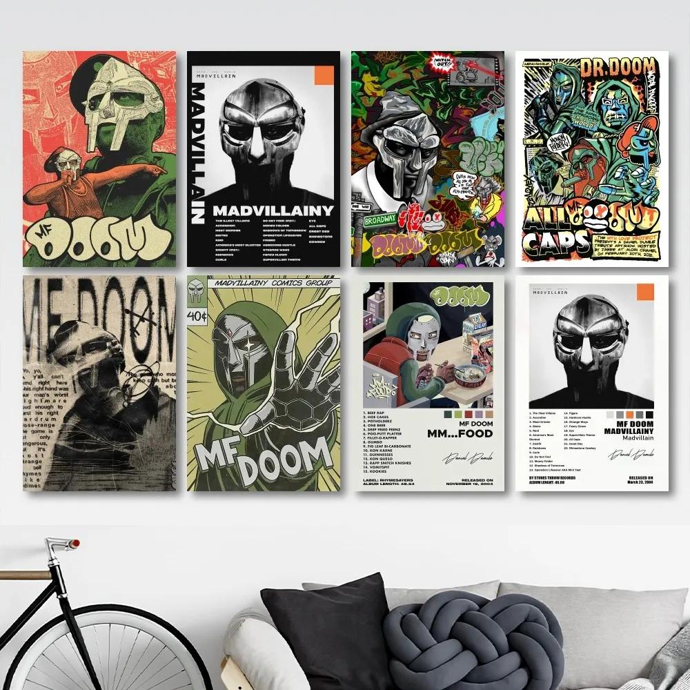 MF DOOM Musik Pop Albumcover, HD Leinwanddruck Poster, Zuhause, Wohnzimmer, Zimmer, Büro Dekorationsgemälde
