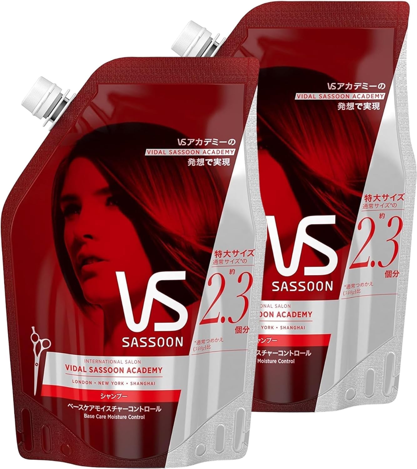 

Vidal Sassoon Shampoo Base Care Moisture Control Refill Extra Large 800ml x 2 Bags [Large Capacity]