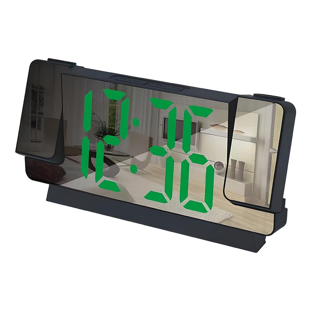 Despertador Digital LED Multifuncional Inteligente Luminoso Relógio Projetor de Teto Tela Grande Decoração de Quarto Cabeceira