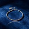 Douyin Pavé Set Smile Bracelet Bangle - Exquisite Fashion Jewelry for Women