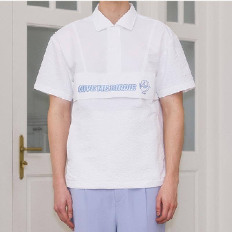 Goxo Short Sleeve Anorak Light Fit White