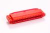 HOHNER Translucent 10 C Key Harp, Red, Holes,