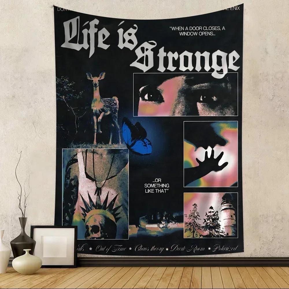 Tapestry stampata Life is Strange da appendere alla parete carta dei tarocchi gonna da parete hippie decorazione per dormitorio casa