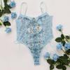 Women's Sexy and Slimming Embroidered Lace Bodysuit