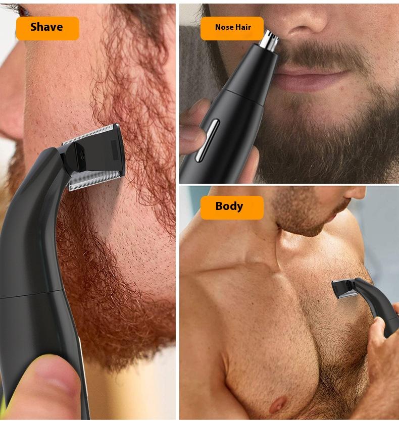 6-in-1 Electric Shaver Bikini Trimmer Body Trimmer for Facial Underarm Leg Hair Removal Grooming Tool