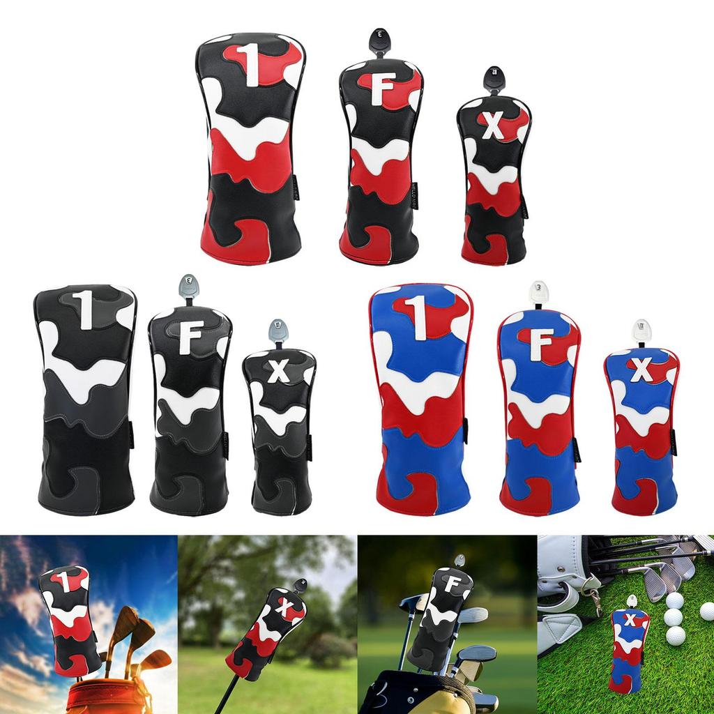 Golf Club Head Cover Anti Scratch Wood Headcover,PU Leather,Fashion Portable