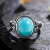 Anillo de Plata S925 Femme Joyería Piedra Lunar Natural Ojo de Tigre Anillos Personalizados para Mujeres Joyas de Boda Regalo