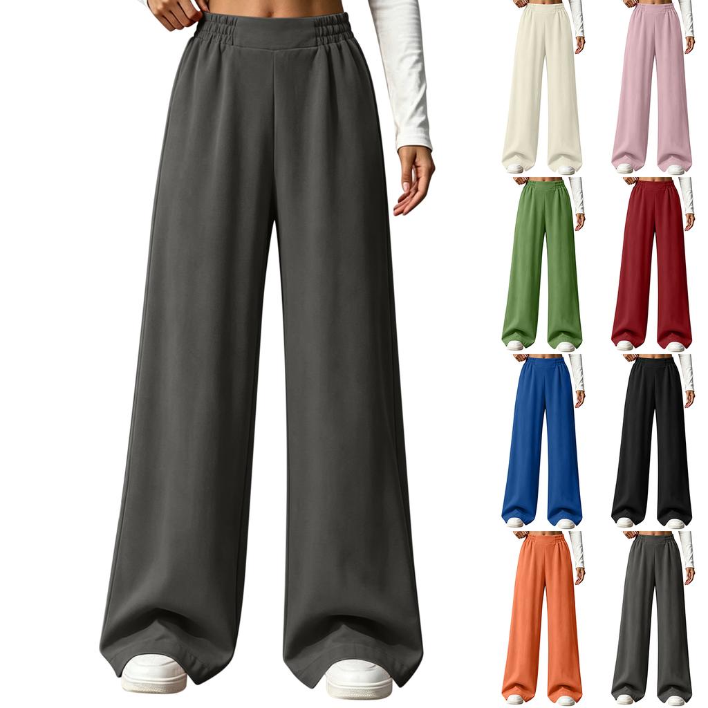 Women's Casual Elastic Waist Jogger Pants for and Workout