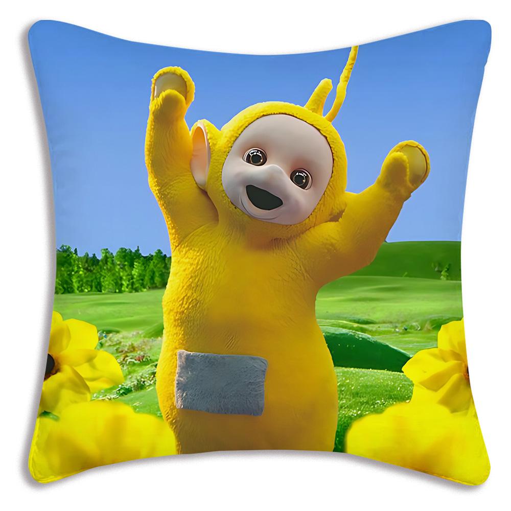 Cute Cartoon For Teletubbiess Pillow Covers Cartoon Sofa Decorative Home Double-sided Printing Short Plush Cute Cushion Cover
