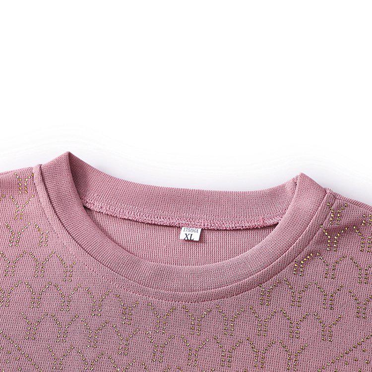 Stylish Knitted Cardigan & T-shirt Set for Middle-aged and Elderly Women - Spring/Autumn Belly-covering Design