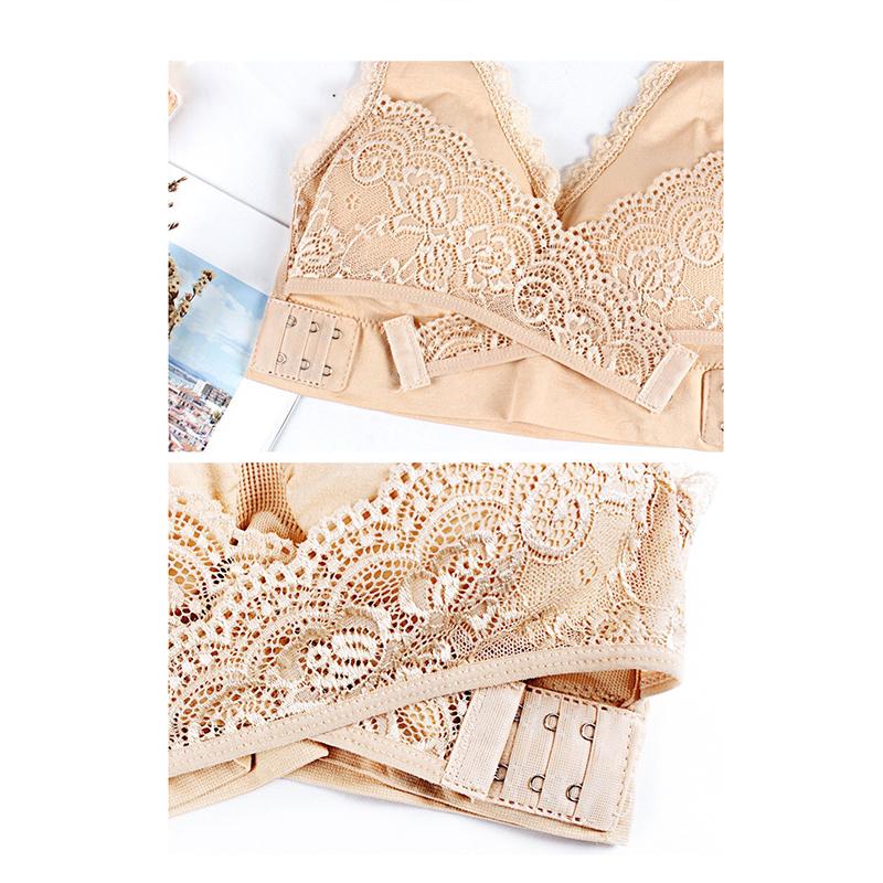 Sports Bra for Women Gathered Without Steel Ring Lace Sport Bra Criss-Cross Bras Side Buckle Shockproof Running Fitness Bra with Removable Pad