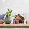M-Modern-2 PCS Easter Scene Decorations Resurrection Scene Ornaments As Shown Manger Creche Nativity Set Crafts Resurrection