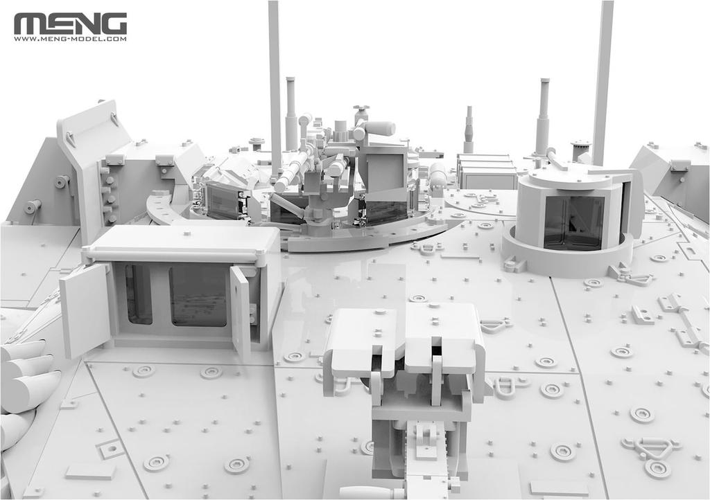 GSI Creos Monmodel 1/35 Israeli Main Battle Tank Merkava Mk.4M Birdcage Armor Plastic Model MTS056