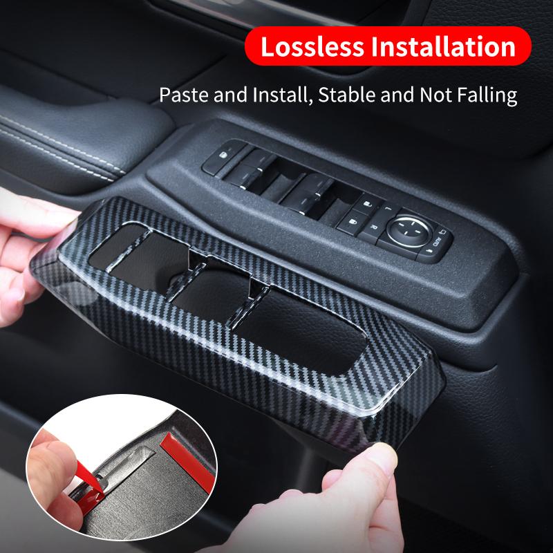 For Toyota Land Cruiser 250 2024 Windows Control Panel Decoration Protective Sticker Prado LC250 Interior Accessories Tuning