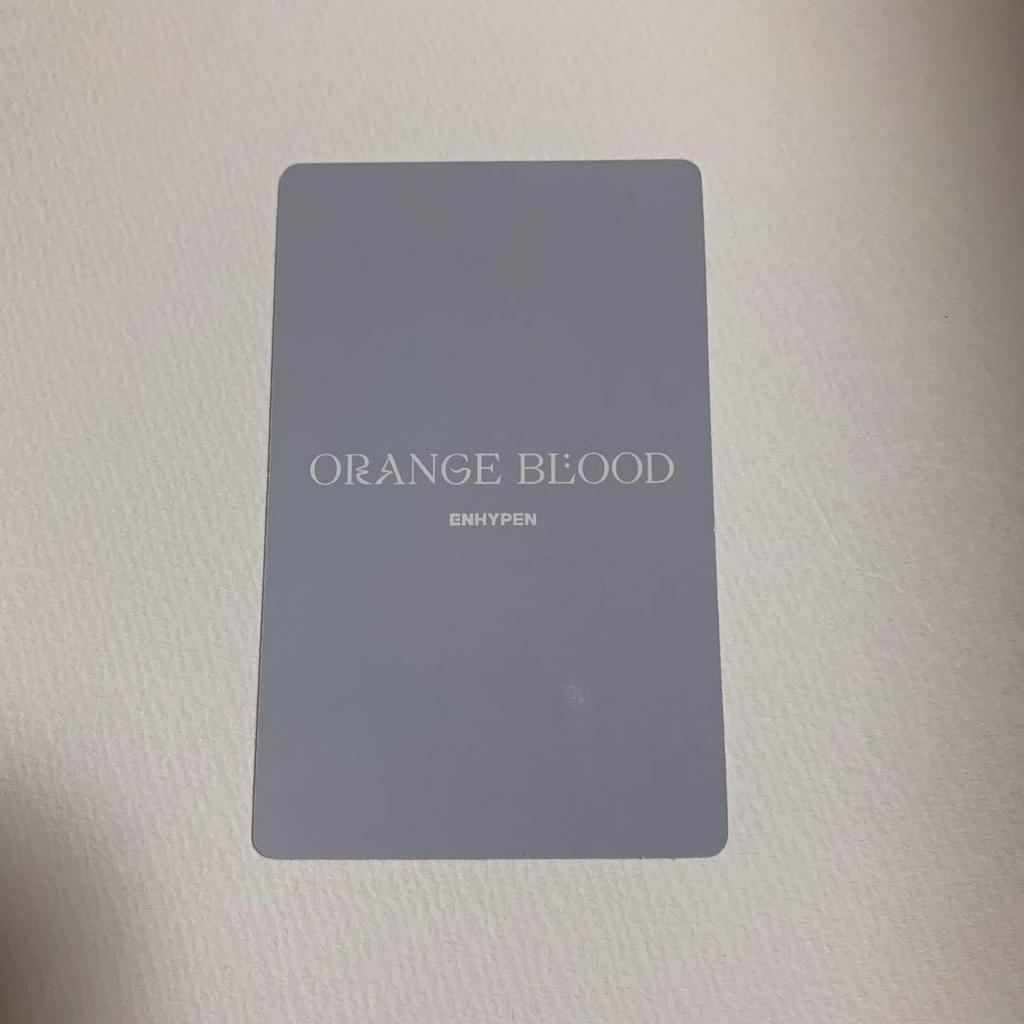 [USED] ENHYPEN ORANGE BLOOD KALPA trading card Jungwon