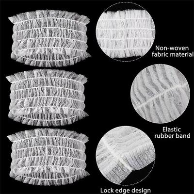 100 Pieces Disposable Spa Headbands Soft Non-Woven Facial Hair Band Elastic Skin