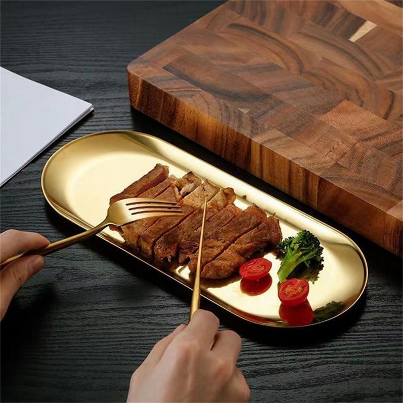 1/2/5PCS Gold Stainless Steel Nail Art Equipment Plate Doctor Surgical Dental Tray Jewelry Necklace Ring Storage Cosmetic Box