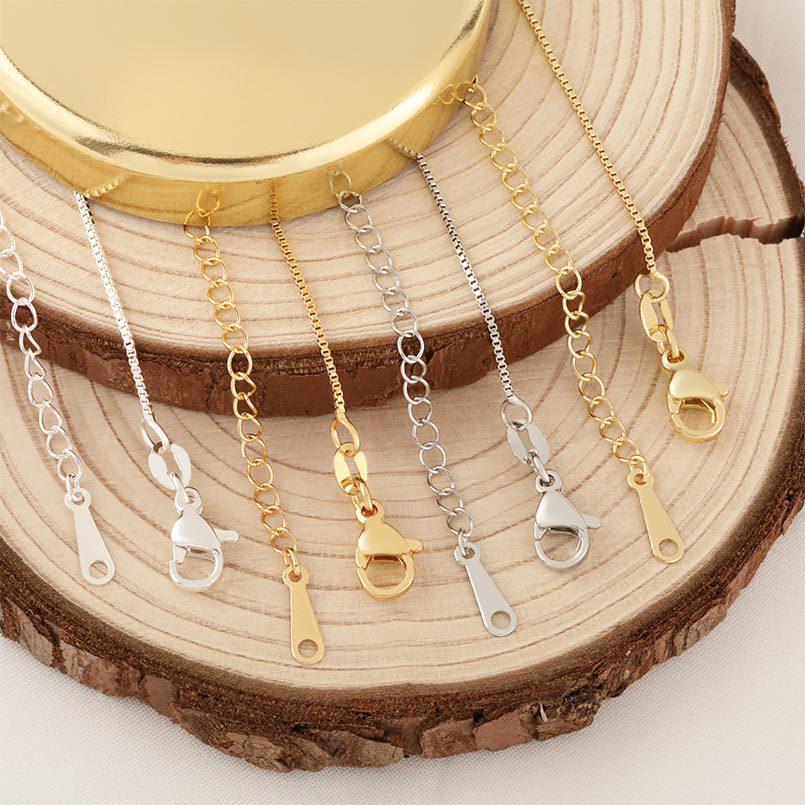 Handmade Pure Copper Sheet Chain Extension for DIY Jewelry Accessories