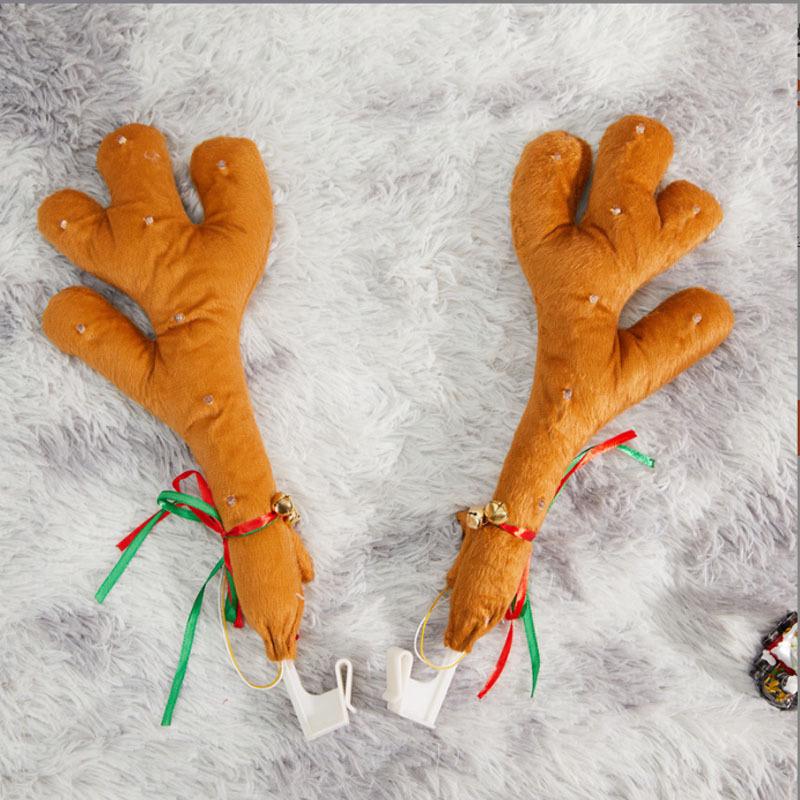 Car Decoration Reindeer Antlers - Christmas Ornaments for Show Cars
