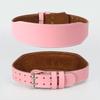 PU Leather Waist Support Belt Solid Color Fitness Supportive Belt Weightlifting Belt  Gym Training