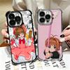 CardCaptor Sakura Anime Soft Phone Case For iPhone 15 16 17 Air 14 Pro Max 16E Plus 13 12 Mini Plating Anti-Fall Fundas