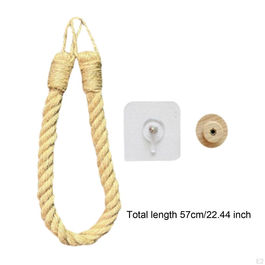 Rope Paper Towel Holder Bathroom Tissue Organizer, Multifunction Rustic Rings Toilet