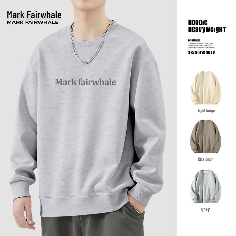 Mark Fairwhale Men's Heavyweight Loose Fit Pullover Sweatshirt