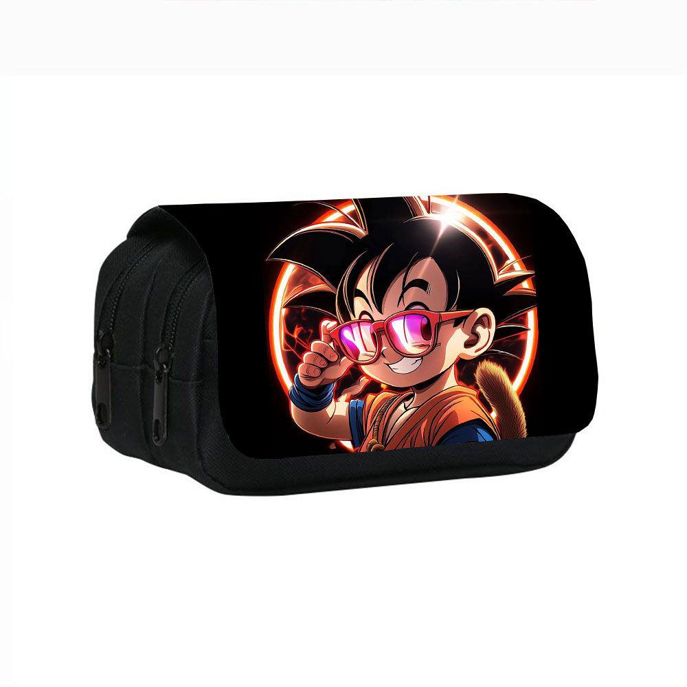 Dragon Ball Goku Anime Pencil Case Big Pencil Bags Stationery Pen Case For Boys Trousse Double Layer School Pencil Case