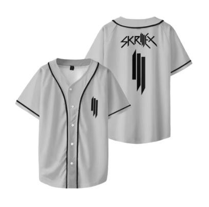Rapper Skrillex Merch Short Sleeve T-Shirt Streetwear Hip Hop Uniform Hugh