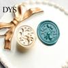 Metal Seal for Crafting Embossed Wax Stamp, Zinc Alloy Sealing Stamp with Various Artistic Stationery Patterns Wedding Invitations Envelopes