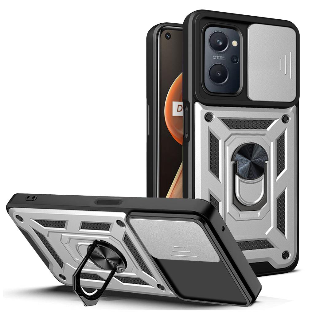 

For Realme 9i 4G Case Realme 9i 4G Cover Realme 9i 4G Magnetic Ring Holder Armor Phone Case Slide Camera Protect Back Cover realme 9i 4G