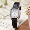 Simple Arabic Square Small Dial Leather Belt Quartz Watches Wristwatches Ladies Watches Casual Clock Gift Dress Montre Femme